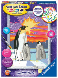 Vorderes Coverbild CreArt, Malen nach Zahlen Kinder - Pinguinliebe