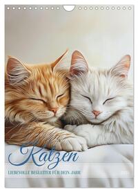 Vorderes Coverbild Katzen (Wandkalender 2025 DIN A4 hoch), CALVENDO Monatskalender