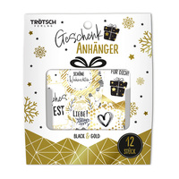 Vorderes Coverbild TRÖTSCH - Geschenkanhänger Black and Gold Weihnachten