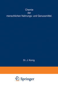 Vorderes Coverbild Chemische Zusammensetzung der menschlichen Nahrungs- und Genussmittel