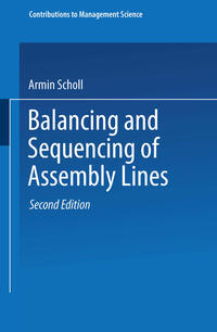 Vorderes Coverbild Balancing and Sequencing of Assembly Lines