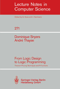 Vorderes Coverbild From Logic Design to Logic Programming