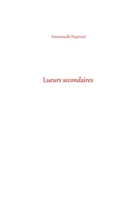 Vorderes Coverbild Lueurs secondaires