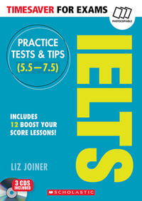 Vorderes Coverbild Timesaver for Exams 'IELTS Practice Tests & Tips (5.5-7.5)'