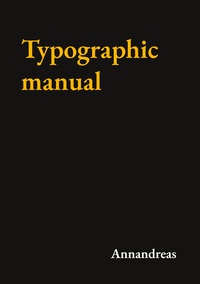 Vorderes Coverbild Typographic manual