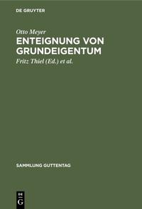 Vorderes Coverbild Enteignung von Grundeigentum