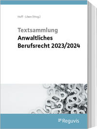 Vorderes Coverbild Textsammlung anwaltliches Berufsrecht 2023/2024