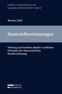 Vorderes Coverbild Staatszielbestimmungen