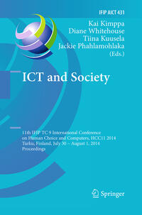 Vorderes Coverbild ICT and Society