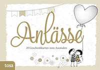Vorderes Coverbild Geschenkkarten zum Ausmalen – Anlässe