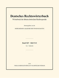 Vorderes Coverbild Deutsches Rechtswörterbuch