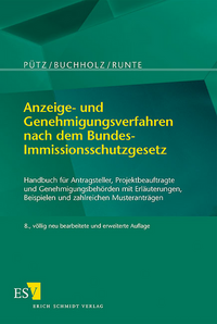 Vorderes Coverbild Anzeige- und Genehmigungsverfahren nach dem Bundes-Immissionsschutzgesetz
