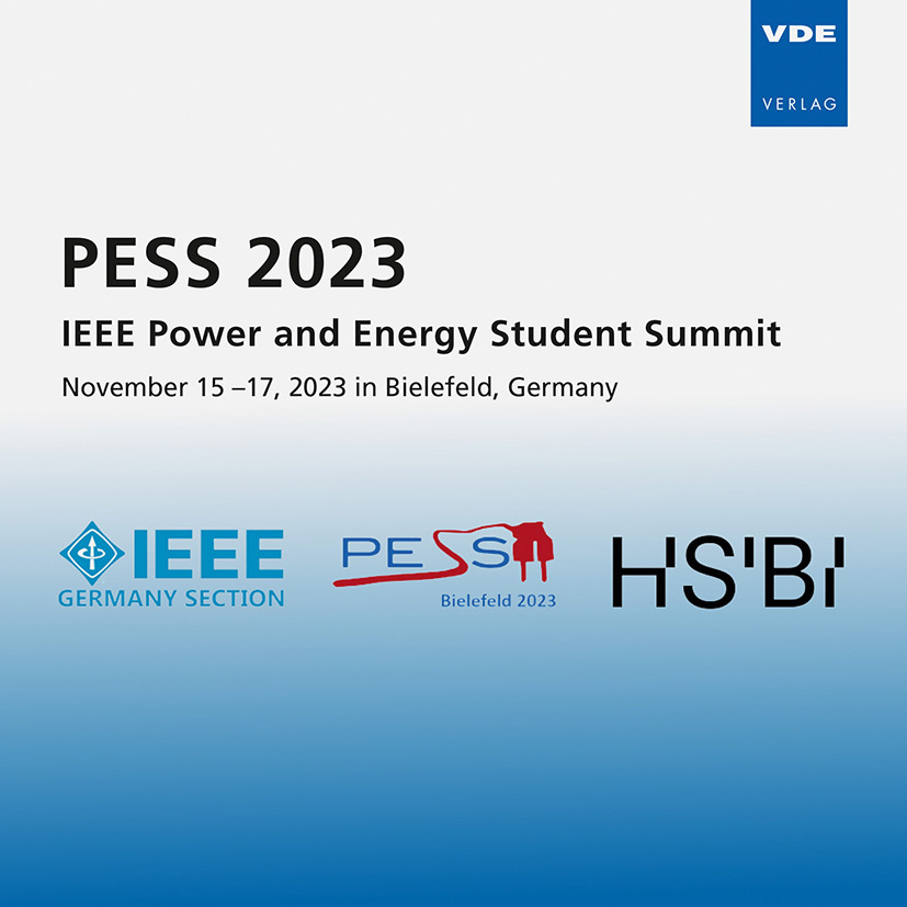 Anderes Coverbild PESS 2023 – IEEE Power and Energy Student Summit,