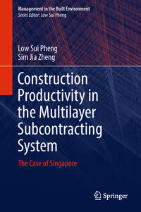 Vorderes Coverbild Construction Productivity in the Multilayer Subcontracting System