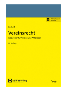 Vorderes Coverbild Vereinsrecht