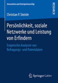 Vorderes Coverbild Persönlichkeit, soziale Netzwerke und Leistung von Erfindern