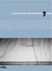 Vorderes Coverbild internationales literaturfestival (2.), berlin