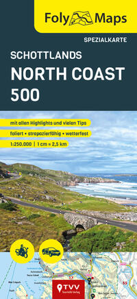 Vorderes Coverbild FolyMaps Karte Schottlands North Coast 500
