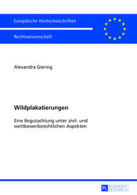 Vorderes Coverbild Wildplakatierungen