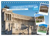 Vorderes Coverbild Highlights in Rom - Ein Wochenende in der "Ewigen Stadt" (Tischkalender 2026 DIN A5 quer), CALVENDO Monatskalender
