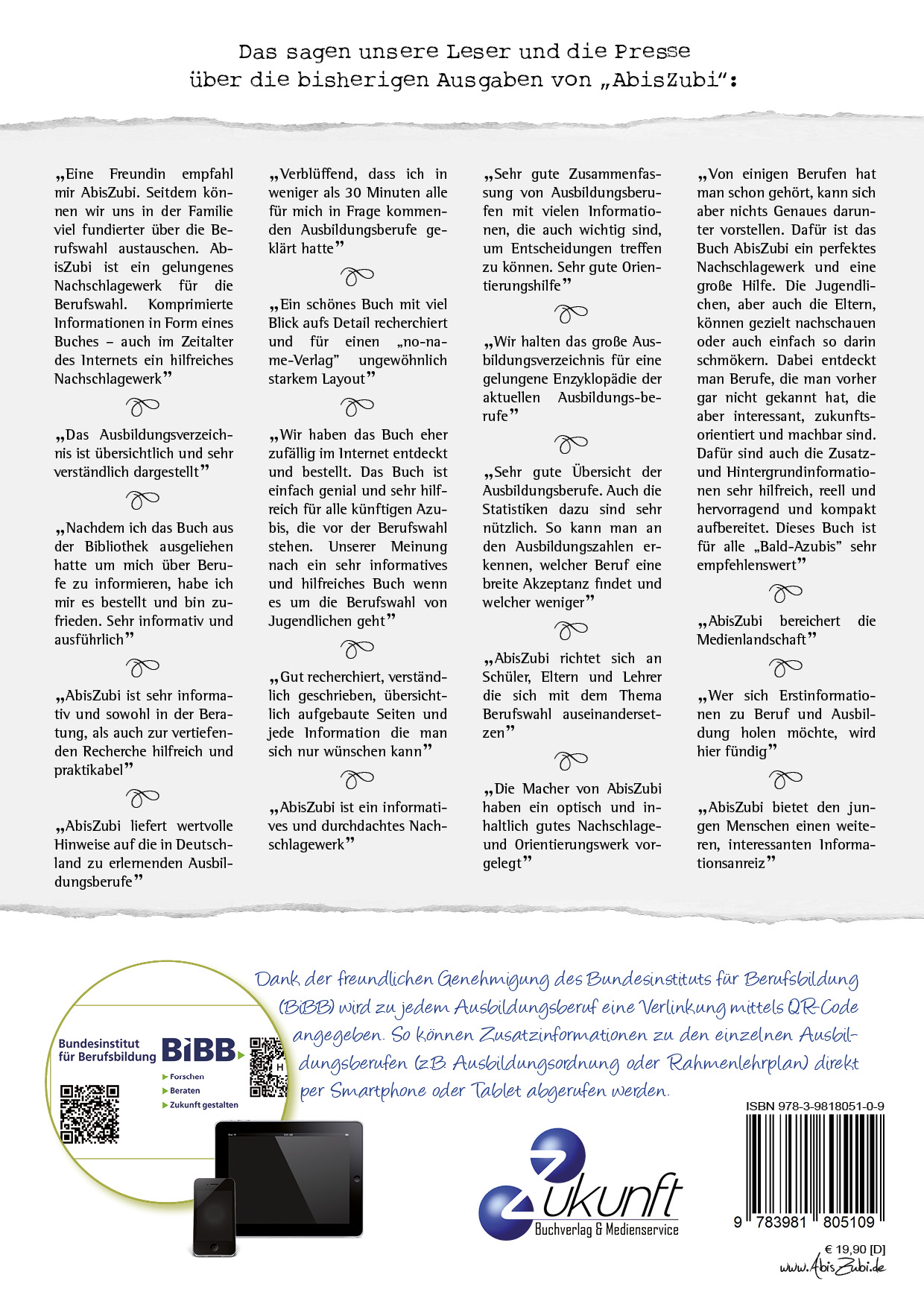 Rückseitencover AbisZubi 2019/2020