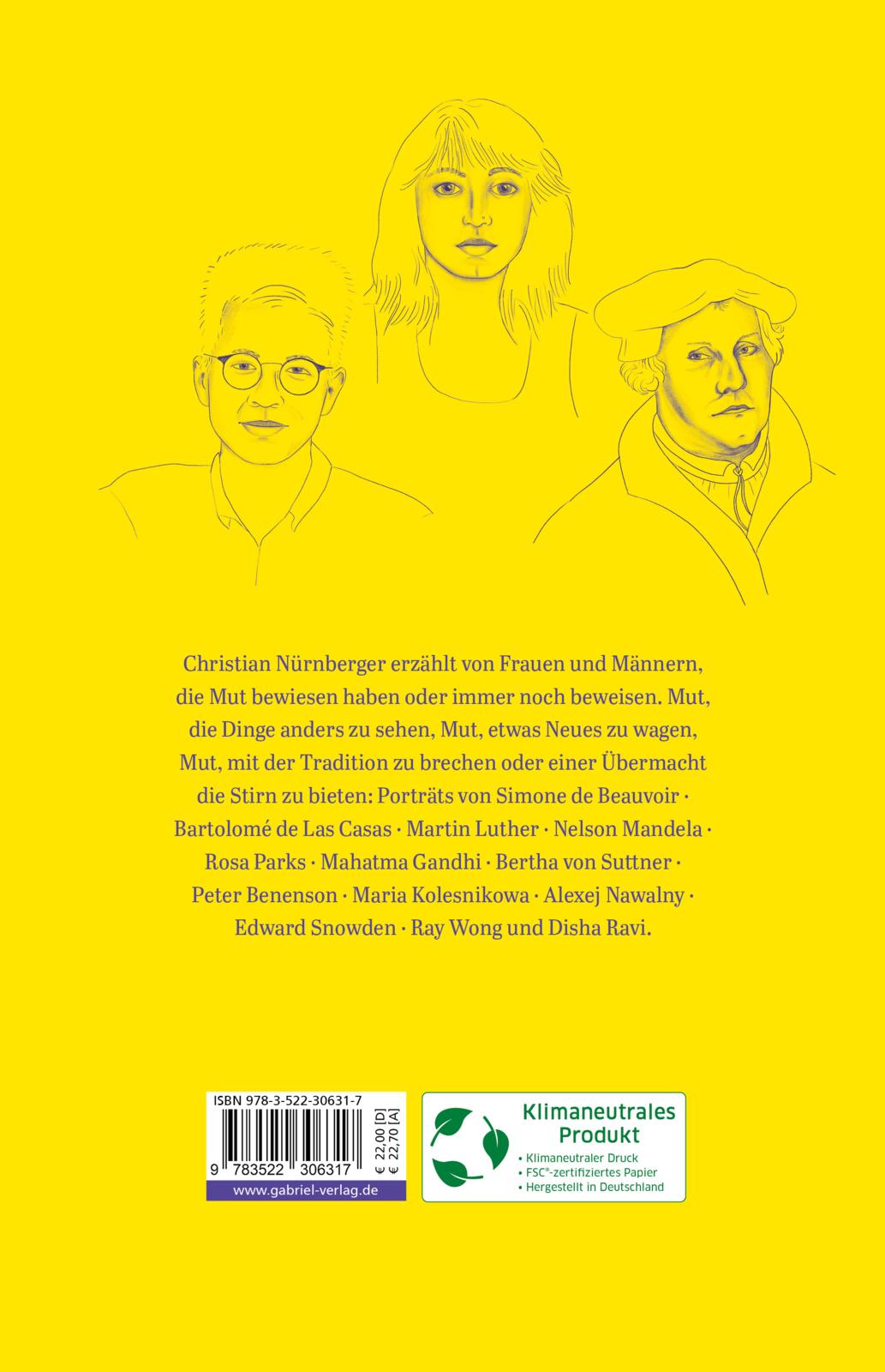 Rückseitencover Mutige Menschen