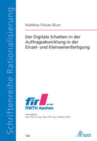 Vorderes Coverbild Der Digitale Schatten in der Auftragsabwicklung in der Einzel- und Kleinserienfertigung