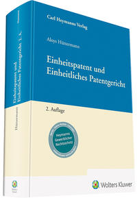 Vorderes Coverbild Einheitspatent und Einheitliches Patentgericht