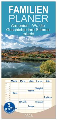 Vorderes Coverbild Familienplaner 2026 - Armenien - Wo die Geschichte ihre Stimme erhebt mit 5 Spalten (Wandkalender, 21 x 45 cm) CALVENDO