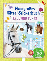 Vorderes Coverbild Mein großes Rätsel-Stickerbuch. Pferde und Ponys