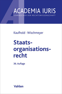 Vorderes Coverbild Staatsorganisationsrecht