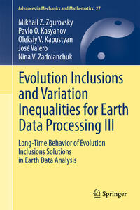 Vorderes Coverbild Evolution Inclusions and Variation Inequalities for Earth Data Processing III