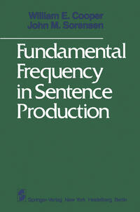 Vorderes Coverbild Fundamental Frequency in Sentence Production