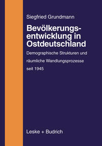 Vorderes Coverbild Bevölkerungsentwicklung in Ostdeutschland