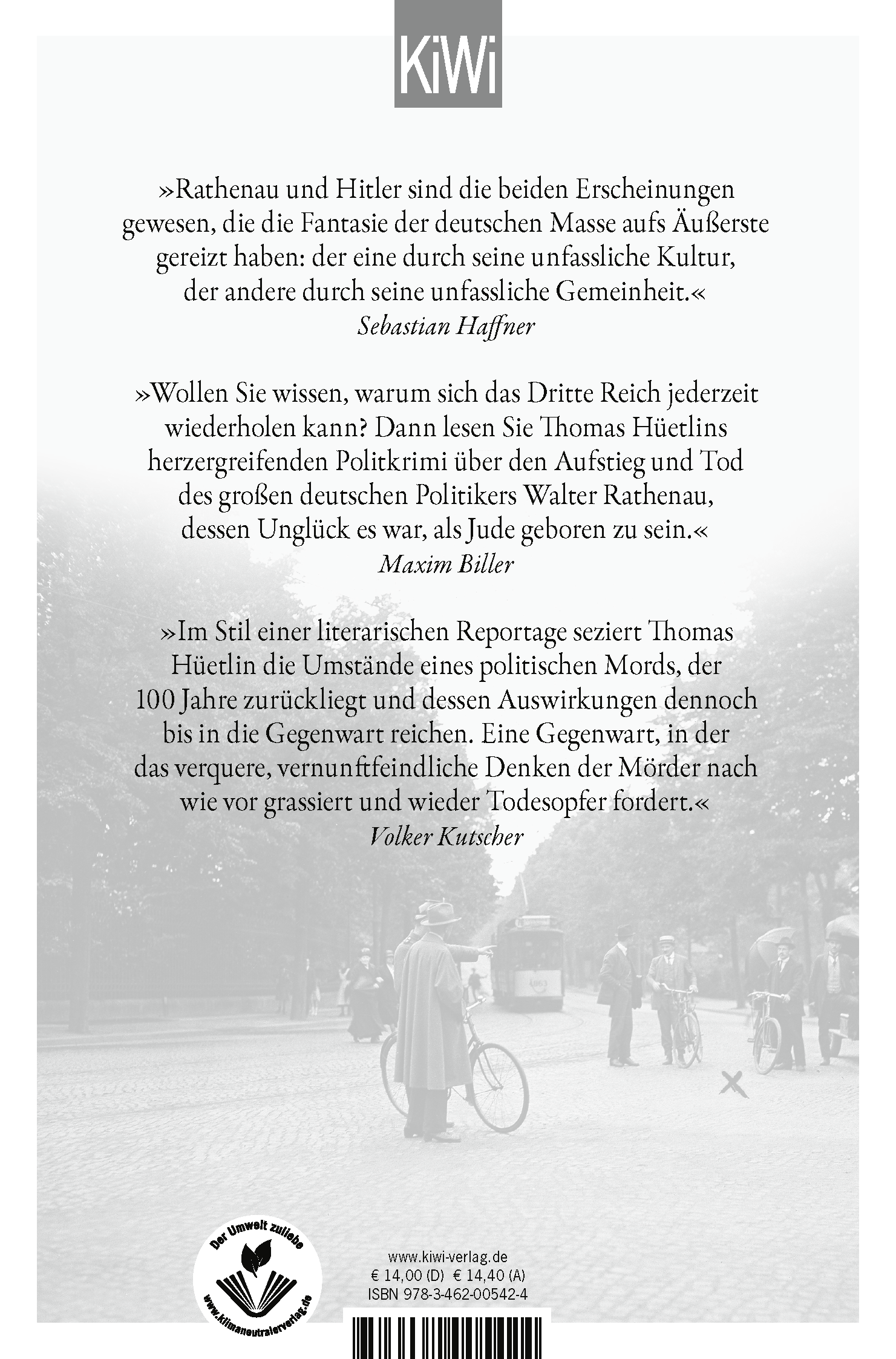 Rückseitencover Berlin, 24. Juni 1922