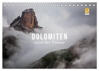 Vorderes Coverbild Dolomiten - Land der Träume (Tischkalender 2025 DIN A5 quer), CALVENDO Monatskalender