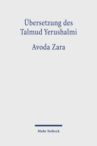 Vorderes Coverbild Übersetzung des Talmud Yerushalmi