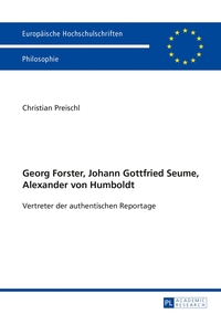 Vorderes Coverbild Georg Forster, Johann Gottfried Seume, Alexander von Humboldt