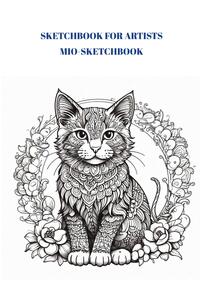 Vorderes Coverbild A4 Sketchbook for Artists: Mio Sketchbook