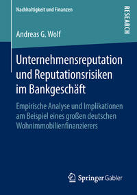 Vorderes Coverbild Unternehmensreputation und Reputationsrisiken im Bankgeschäft