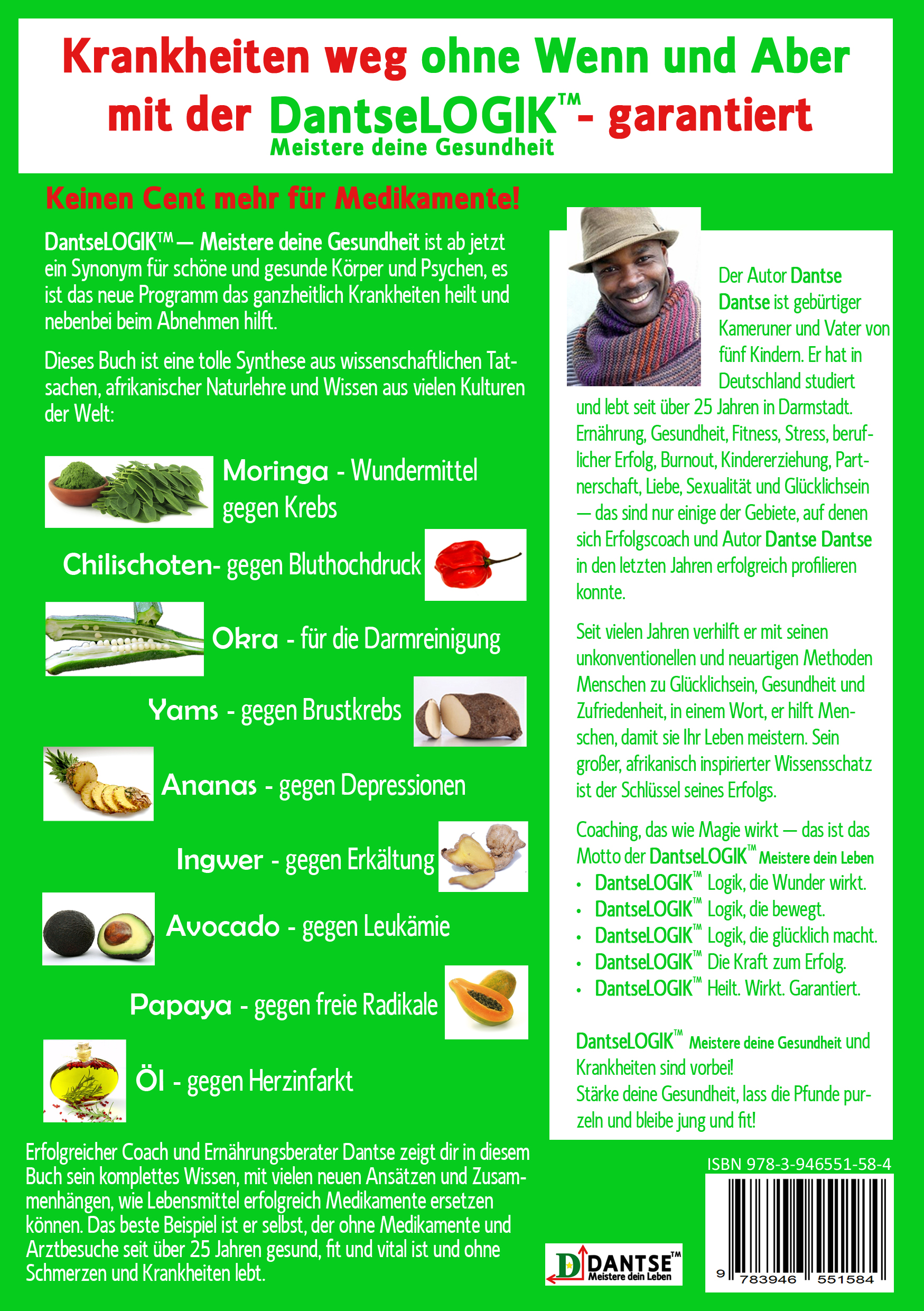 Rückseitencover NUTRAZEUTIKA - Iss, trink und denk dich gesund, jung und schlank!