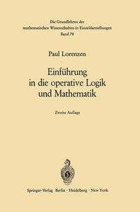 Vorderes Coverbild Einführung in die operative Logik und Mathematik