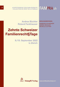 Vorderes Coverbild Zehnte Schweizer Familienrecht§Tage