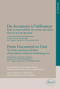Vorderes Coverbild Du document à l’utilisateur- From Document to User