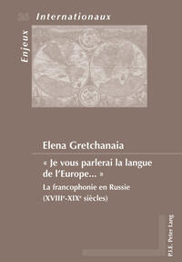 Vorderes Coverbild « Je vous parlerai la langue de l’Europe … »