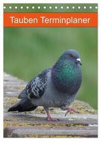 Vorderes Coverbild Tauben Terminplaner (Tischkalender 2025 DIN A5 hoch), CALVENDO Monatskalender
