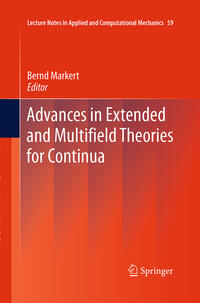 Vorderes Coverbild Advances in Extended and Multifield Theories for Continua