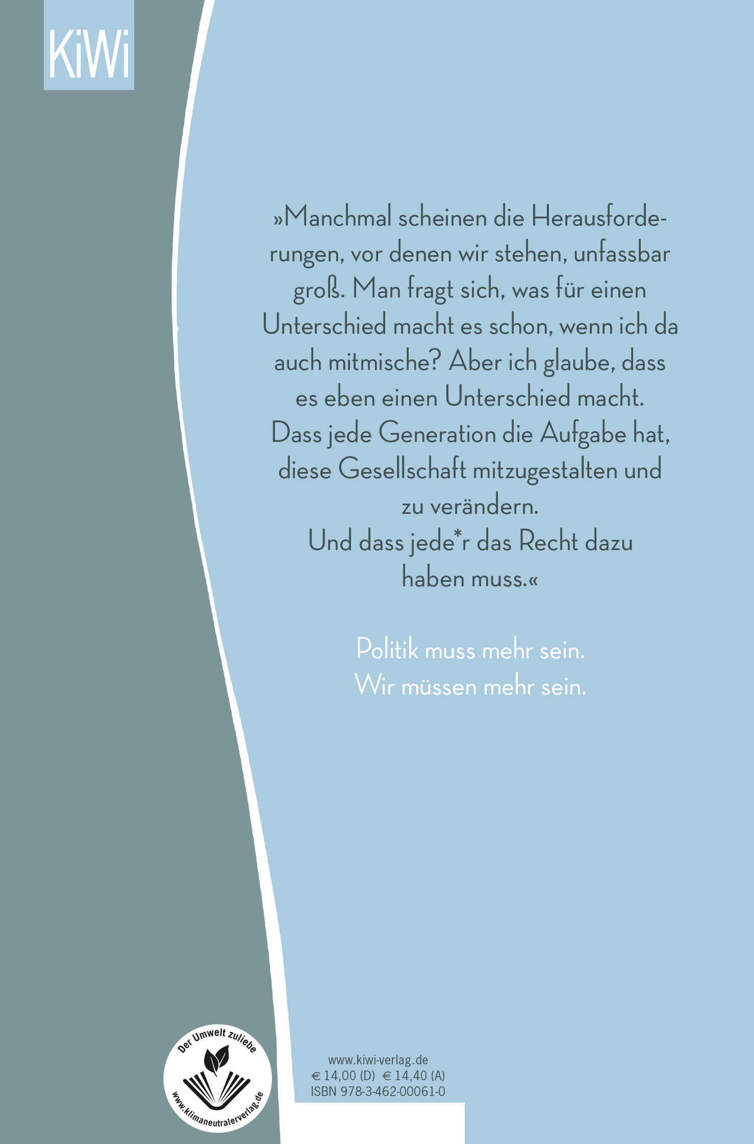 Rückseitencover Wir können mehr sein