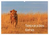 Vorderes Coverbild Tierparadies Kenia (Wandkalender 2025 DIN A2 quer), CALVENDO Monatskalender