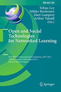 Vorderes Coverbild Open and Social Technologies for Networked Learning